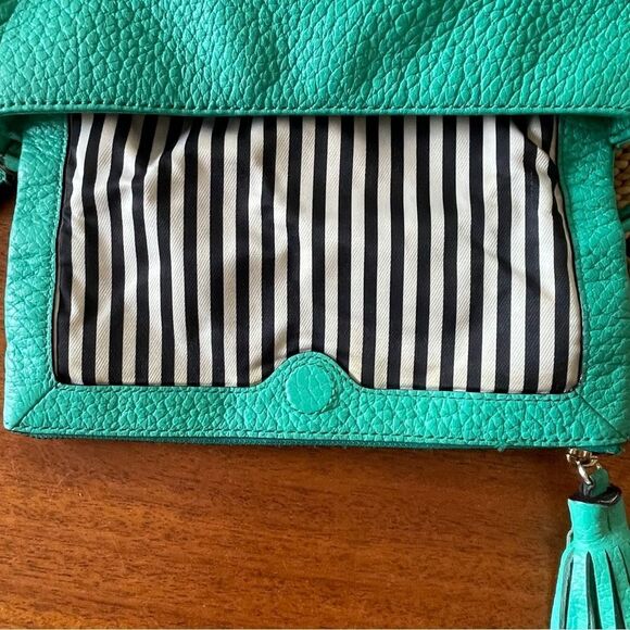 Kate Spade Leather Mini Carmen Southport Crossbody Shoulder Bag Turquoise Green - Picture 11 of 15